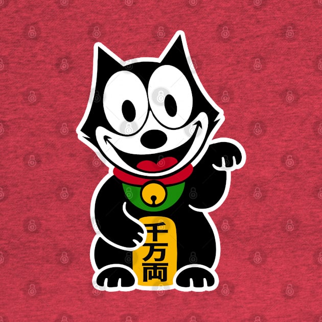 FELIX THE CAT - Japanese lucky cat by ROBZILLA